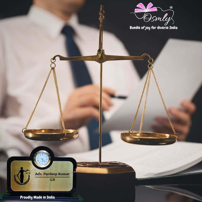 Lady Justice Advocate Name Plate - OSMLY