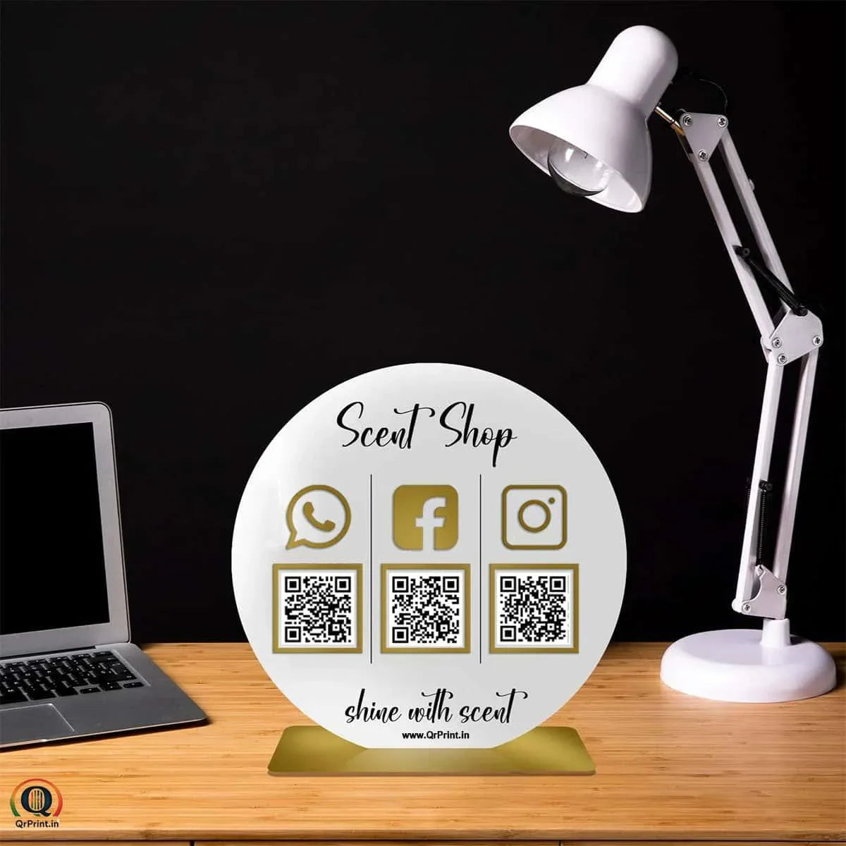 Round Acrylic QR Stand - OSMLY