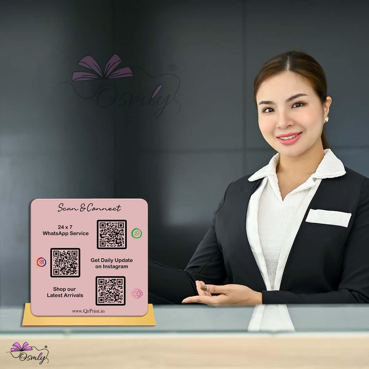UV Printed QR Stand - OSMLY
