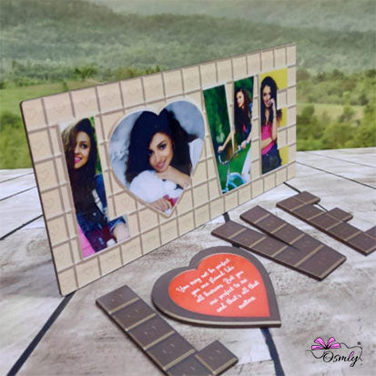 Customized Chocolate Love Theme Magnet Frame - Premium Magnet Frame from OSMLY - Just Rs. 699! Shop now at BusienssJi