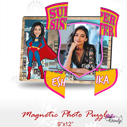 Super Sister Magnet Photo Frame - Premium Name Plate from OSMLY - Just Rs. 749! Shop now at BusienssJi