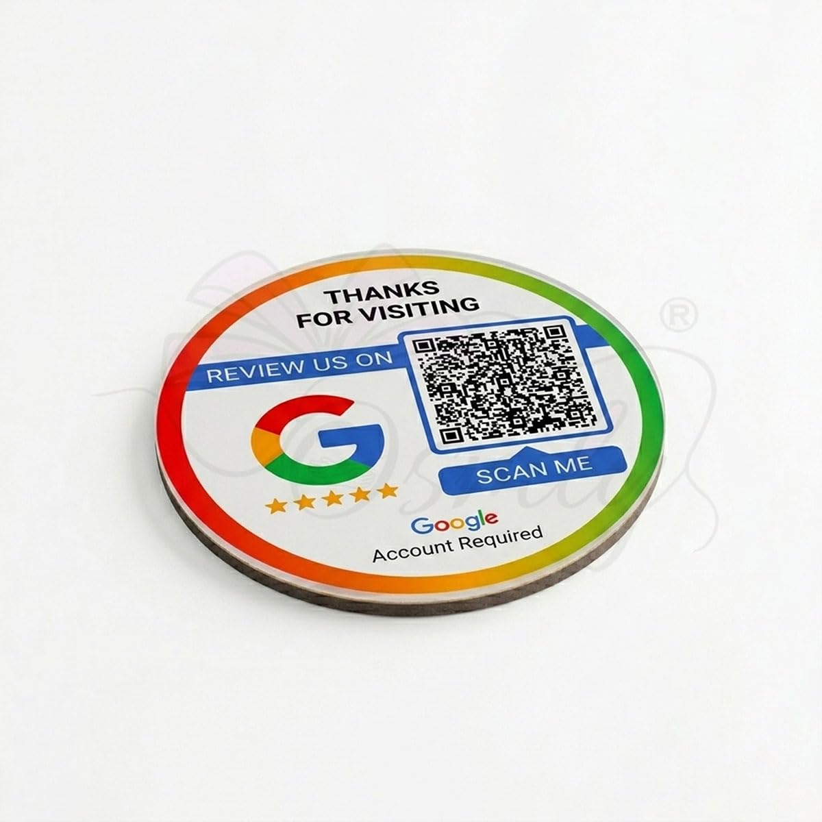 AcrylicGoogleReviewWallMount - OSMLY