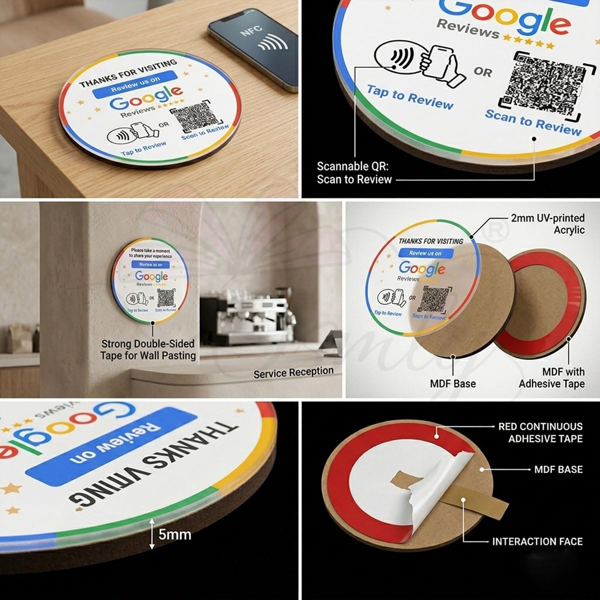 AcrylicGoogleReviewWallMountdetails - OSMLY