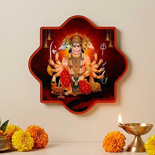 Acrylic Panchmukhi Hanuman Kavach-Religious Gifts-BusienssJi-BusinessJi