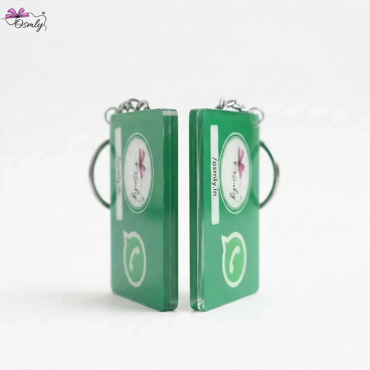 Acrylic WhatsApp NFC Keychain