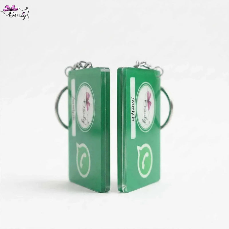 Acrylic WhatsApp NFC Keychain