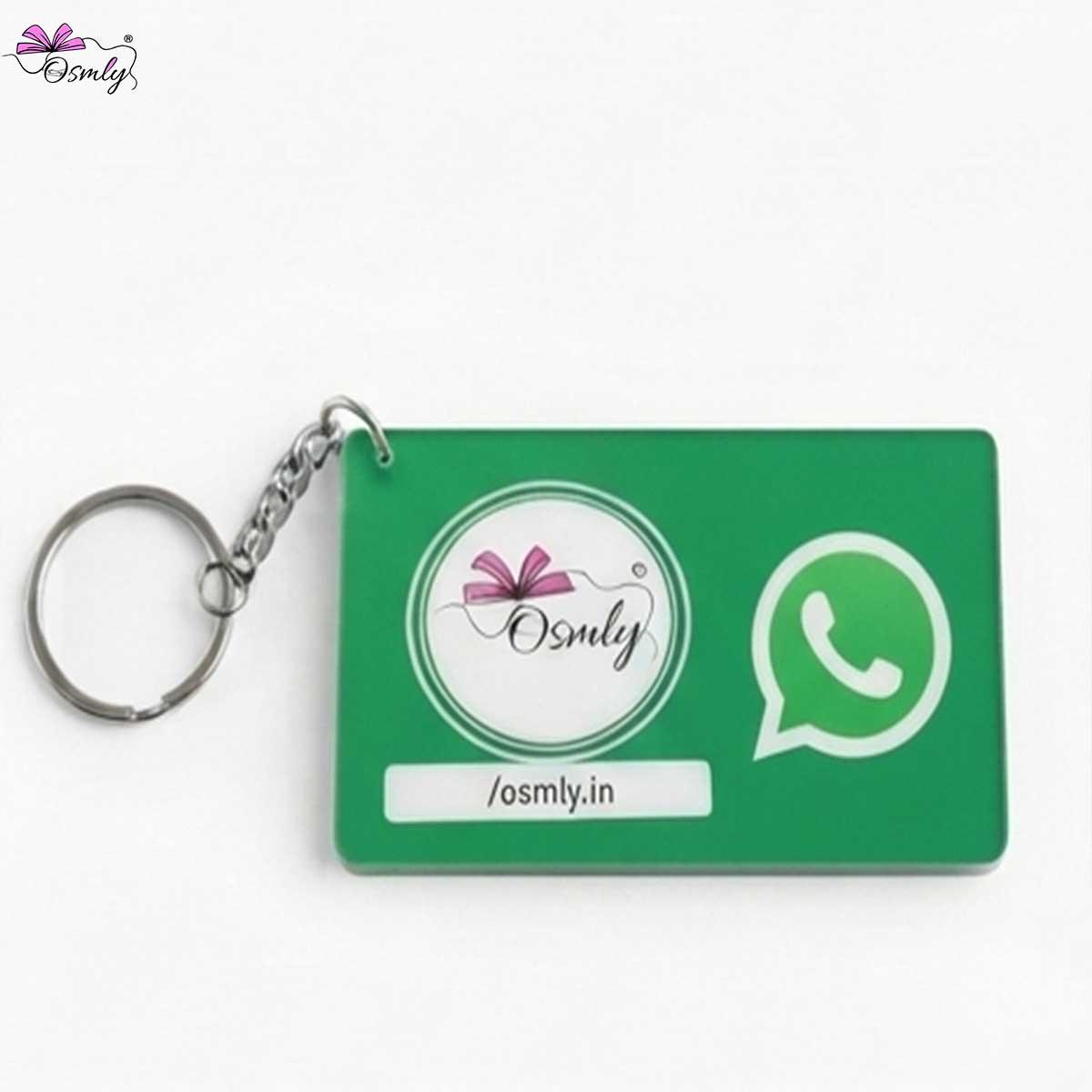 Acrylic WhatsApp NFC Keychain