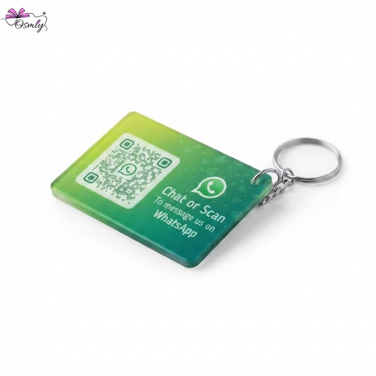 Acrylic WhatsApp NFC Keychain
