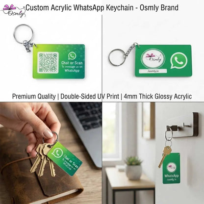 Acrylic WhatsApp NFC Keychain