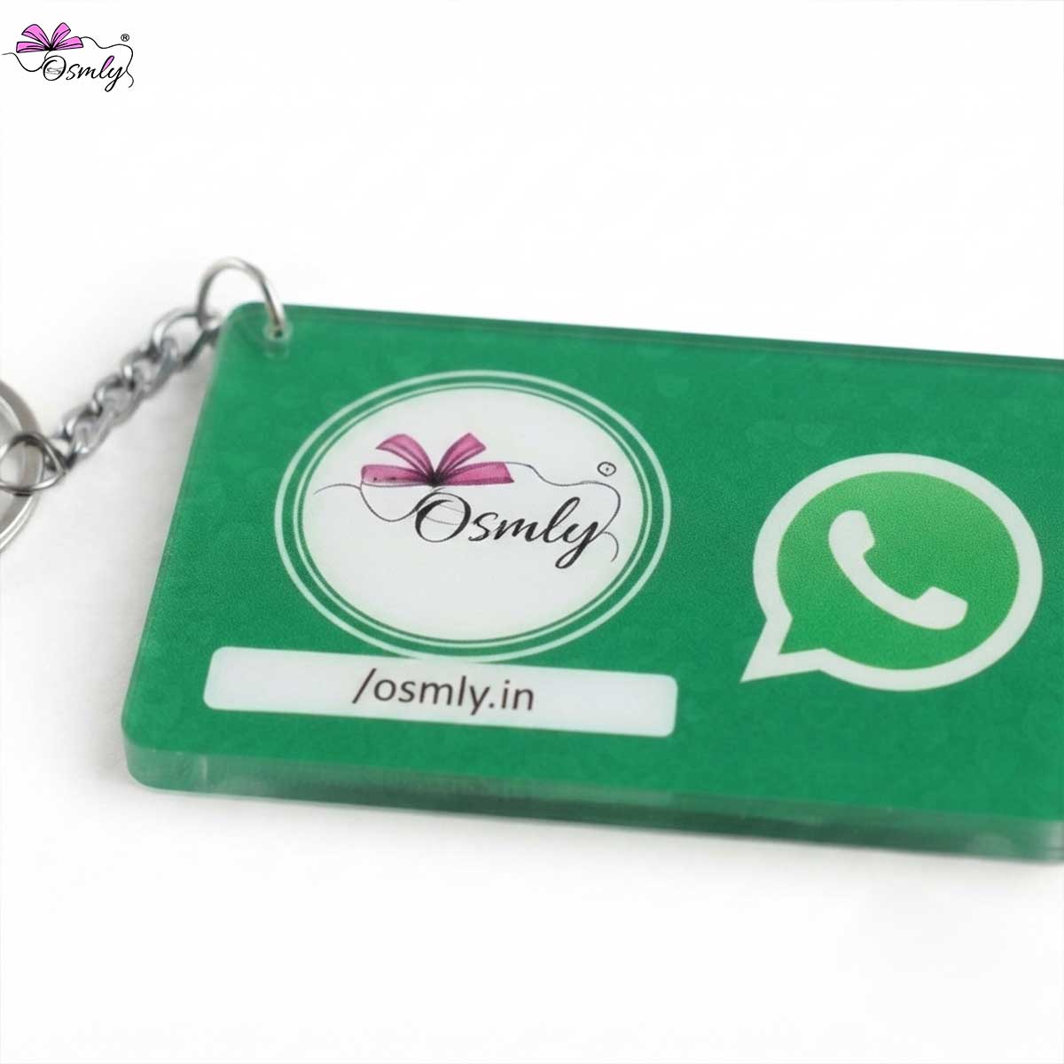 Acrylic WhatsApp NFC Keychain