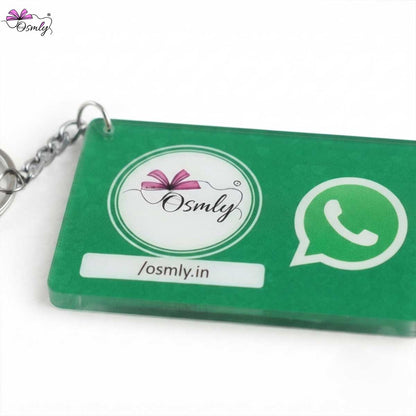 Acrylic WhatsApp NFC Keychain