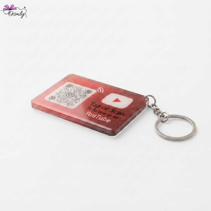 Acrylic YouTube NFC Keychain