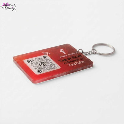 Acrylic YouTube NFC Keychain