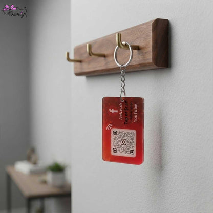 Acrylic YouTube NFC Keychain