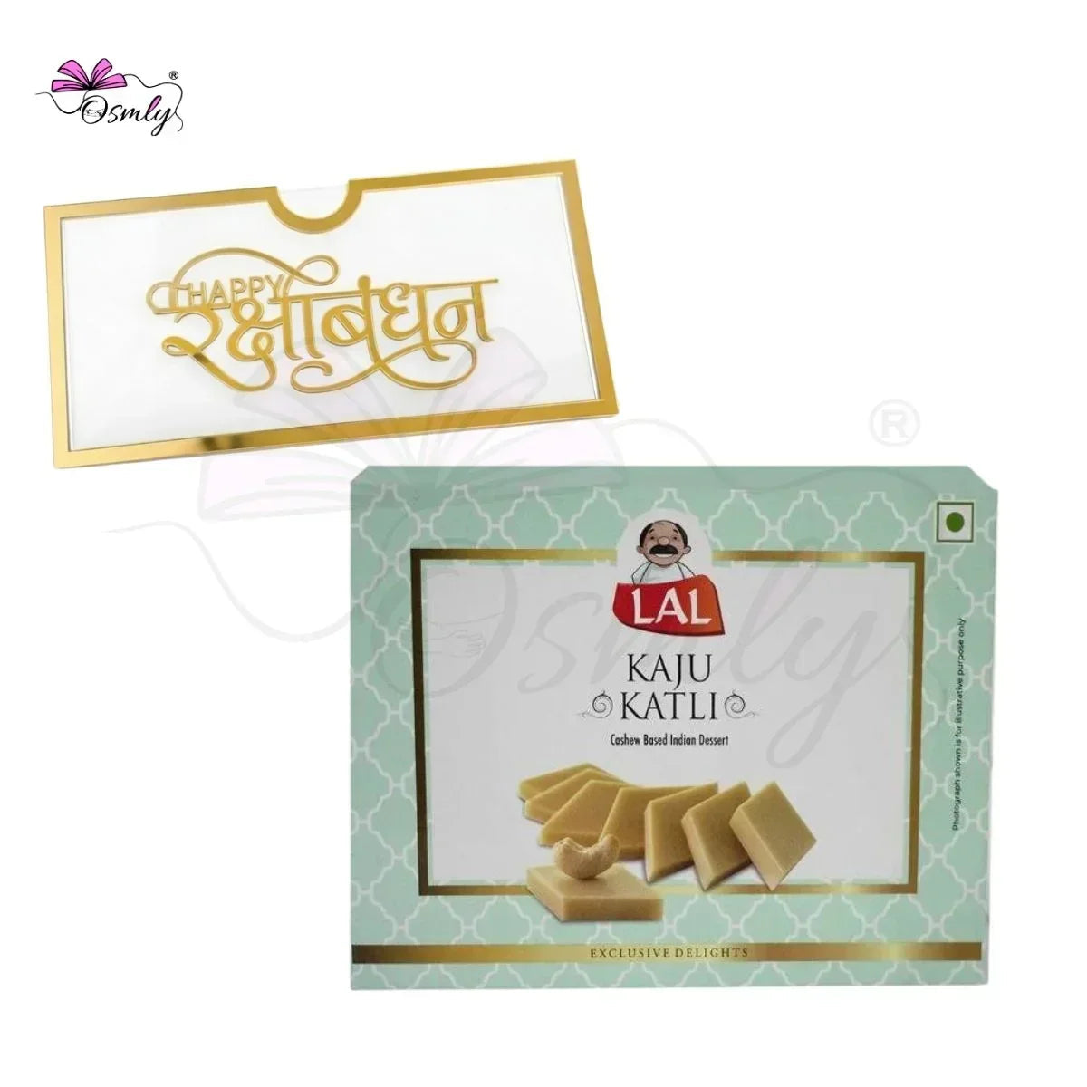 Gold Acrylic Cash Rakhi Envelope-Rakhi-BusienssJi-BusienssJi