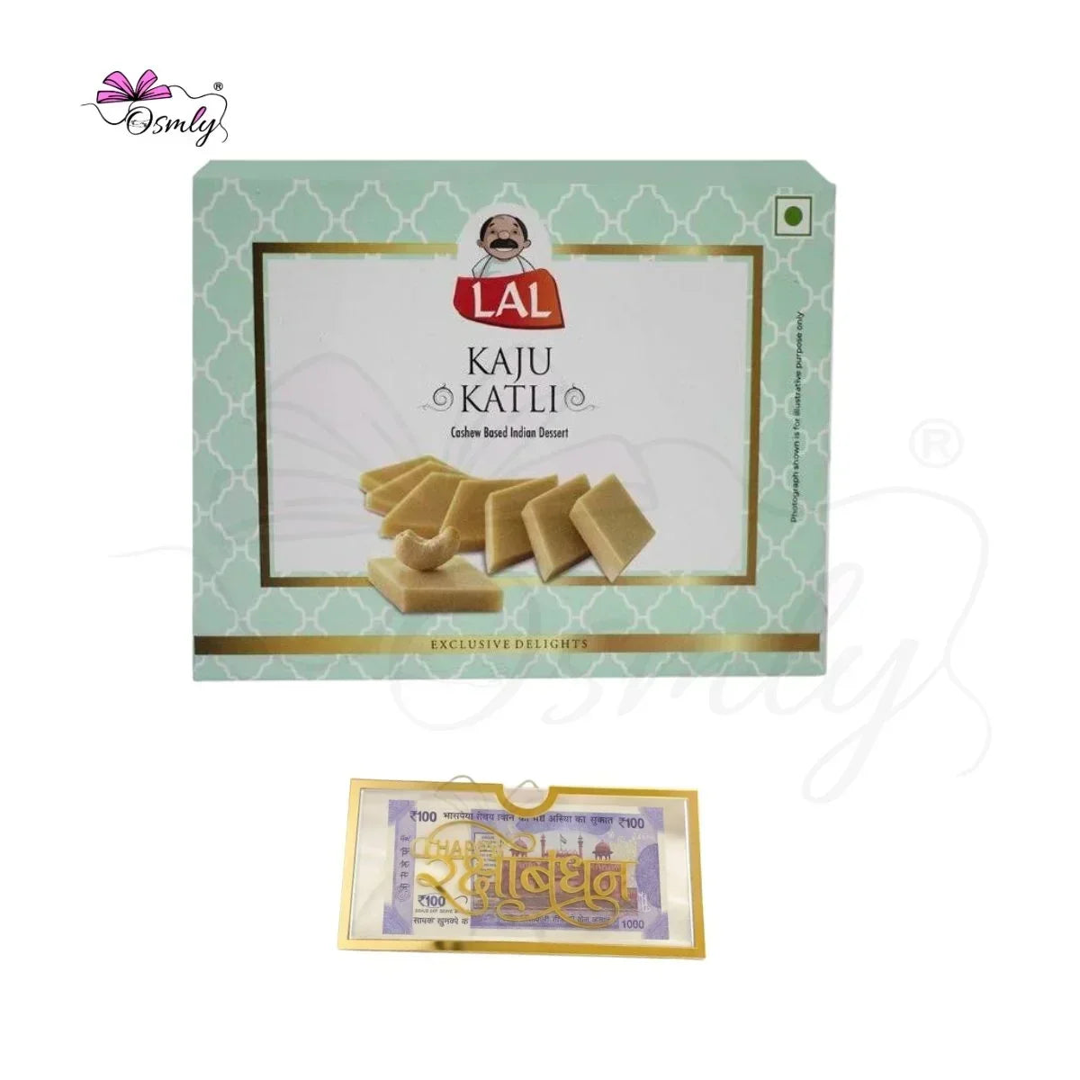Gold Acrylic Cash Rakhi Envelope-Rakhi-BusienssJi-BusienssJi