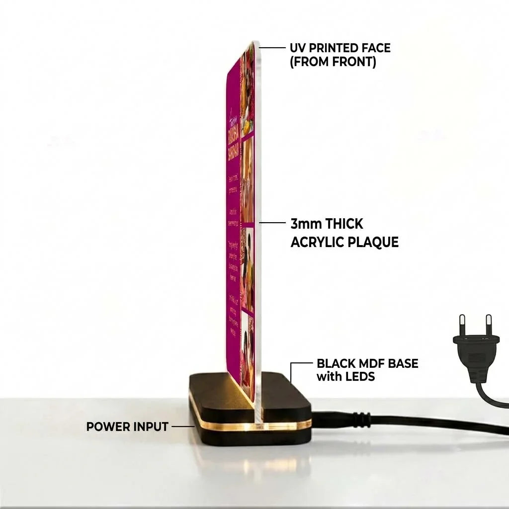 Acrylic LED Rakhi Frame