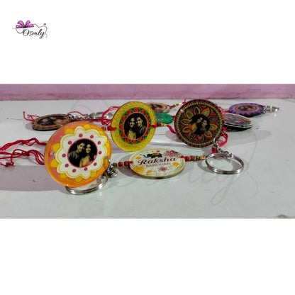 Personalized Acrylic Rakhi Kit-Rakhi-BusienssJi-BusienssJi