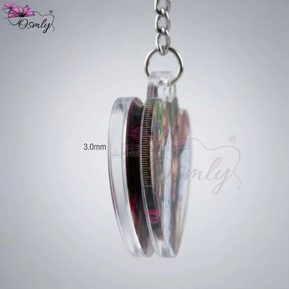 Couple Heart Acrylic Keychain-Key Chain-BusienssJi-BusienssJi
