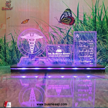 Customized Doctor Profession Lamp - Premium Name Plate from OSMLY - Just Rs. 689! Shop now at BusienssJi