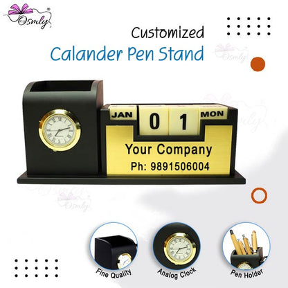 Customized Calander Pen Stand