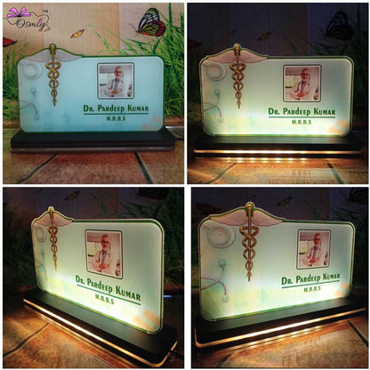 Customized UV Printed Doctor Name Plate - Premium Name Plate from OSMLY - Just Rs. 689! Shop now at BusienssJi