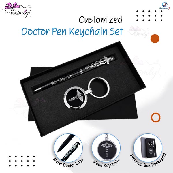 Customized Doctor Pen Keychain Set