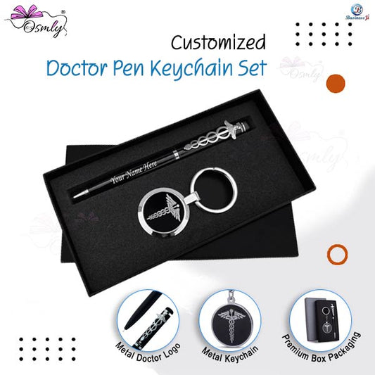 Customized Doctor Pen Keychain Set