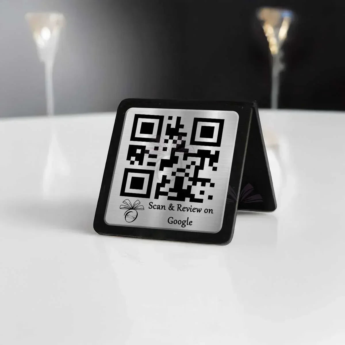 Silver Acrylic Single QR Stand - OSMLY