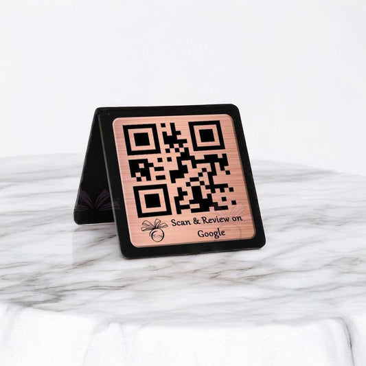Silver Acrylic Single QR Stand - OSMLY