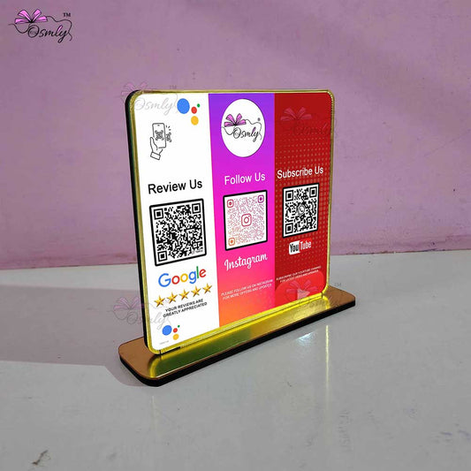 Customized Social QR Stand
