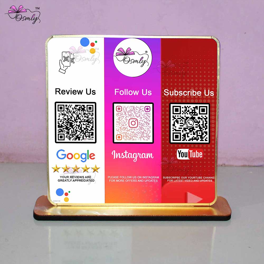 Customized Social QR Stand