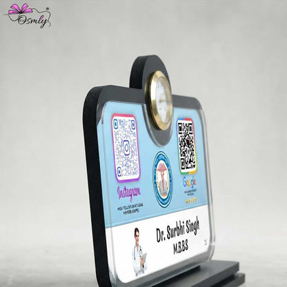 Doctor Clock QR Stand-QR Code Stand-BusienssJi-BusienssJi