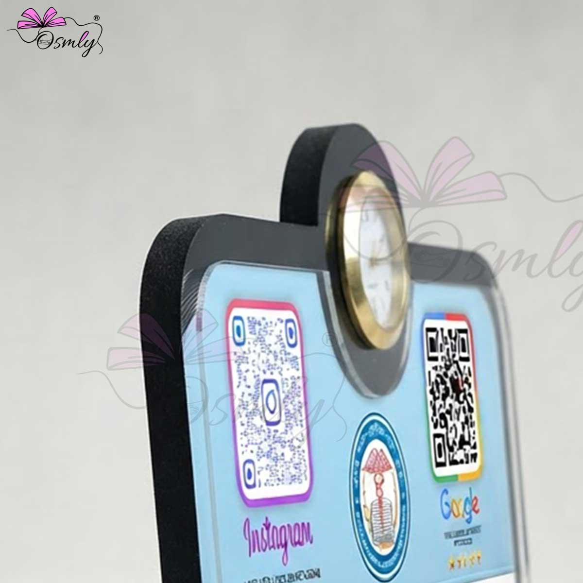 Doctor Clock QR Stand-QR Code Stand-BusienssJi-BusienssJi