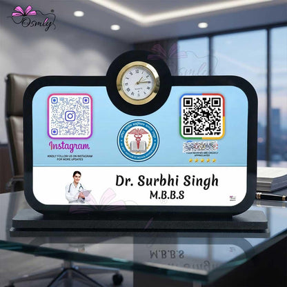Doctor Clock QR Stand-QR Code Stand-BusienssJi-BusienssJi