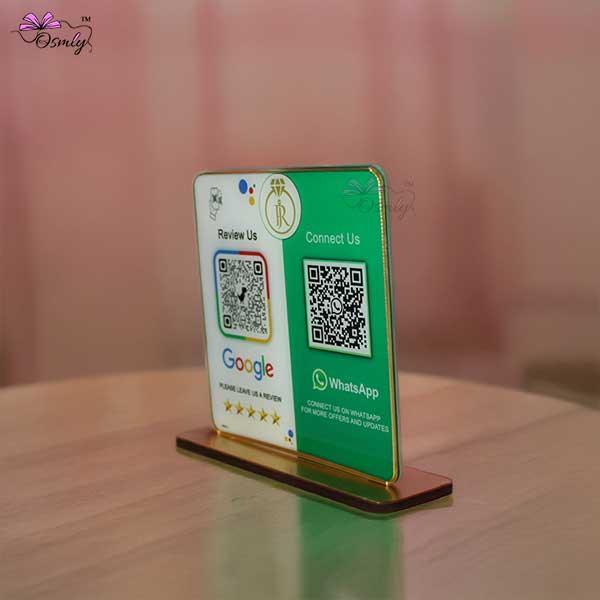 WhatsApp Google QR Review Stand - OSMLY