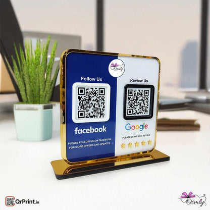 Facebook Google QR Review Stand - OSMLY