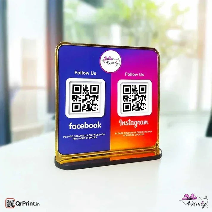 Facebook Instagram QR Stand - OSMLY