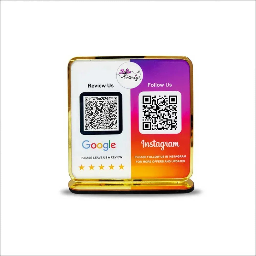 Google Instagram Review QR Stand - OSMLY