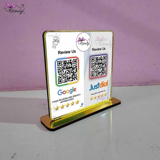 Google Justdial Review QR Stand - OSMLY