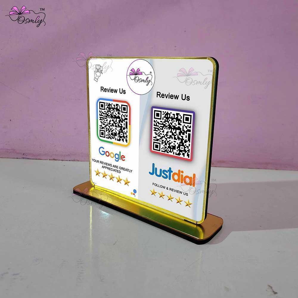 Google Justdial Review QR Stand-QR Code Stand-BusienssJi-BusinessJi