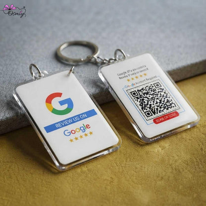 Google QR NFC Keychain