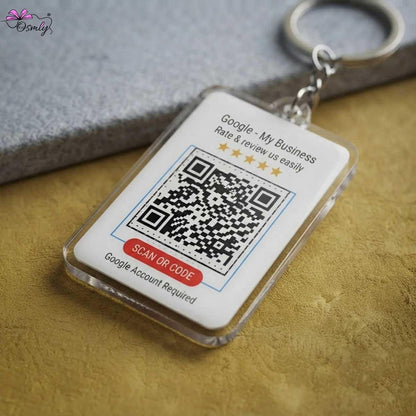 Google QR NFC Keychain