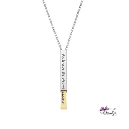 Personalized Hidden Bar Pendant - OSMLY