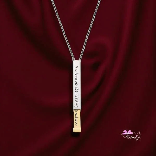 Personalized Hidden Bar Pendant - OSMLY