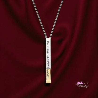 Personalized Hidden Bar Pendant - OSMLY
