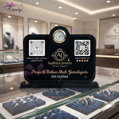 Jewelry Store QR Stand-QR Code Stand-BusienssJi-BusienssJi