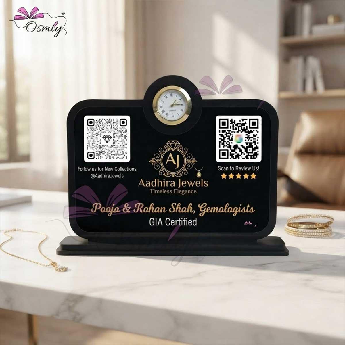 Jewelry Store QR Stand-QR Code Stand-BusienssJi-BusienssJi