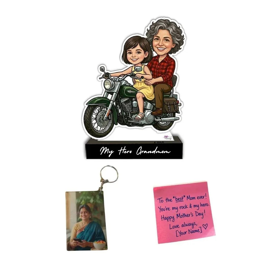 Mother Daughter Ride Caricature-Caricature-BusienssJi-OSMLY