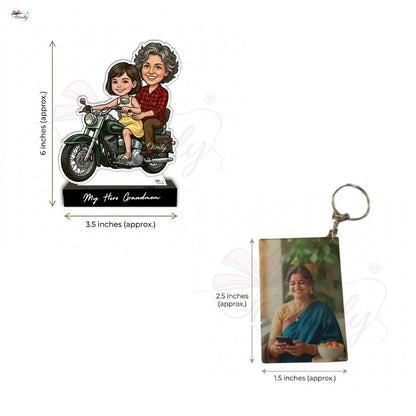 Mother Daughter Ride Caricature-Caricature-BusienssJi-OSMLY
